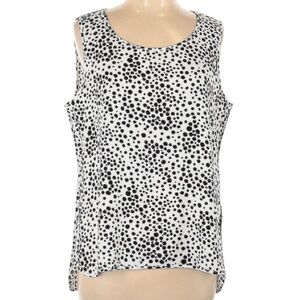 Chico’s Black & White Dot Jady Sleeveless Top